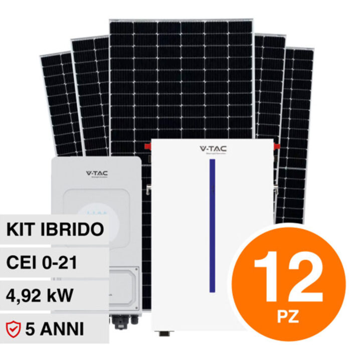 V-Tac Kit 12 Pannelli Solari Fotovoltaici 410W